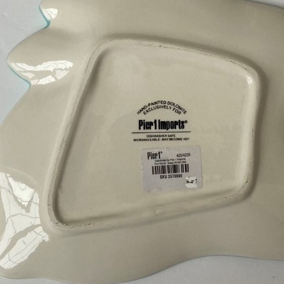 Pier 1 Imports Bunny Rabbit Candy Dish Hand Painted Dolomite Easter Holiday - Picture 3 of 7